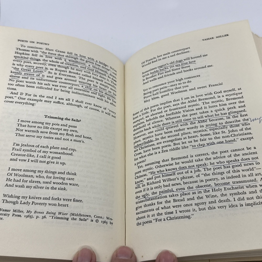 Poets on Poetry Howard Nemerov 1966 Hardcover Book Dust Jacket - Picture 9 of 13